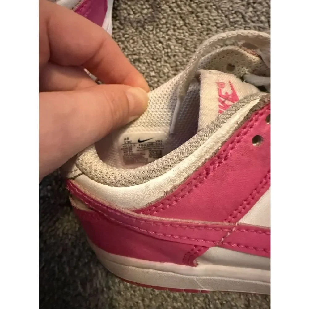Nike Hot Pink Dunk Low-Top Sneakers Sz 13